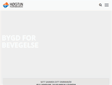 Tablet Screenshot of hogtun.no
